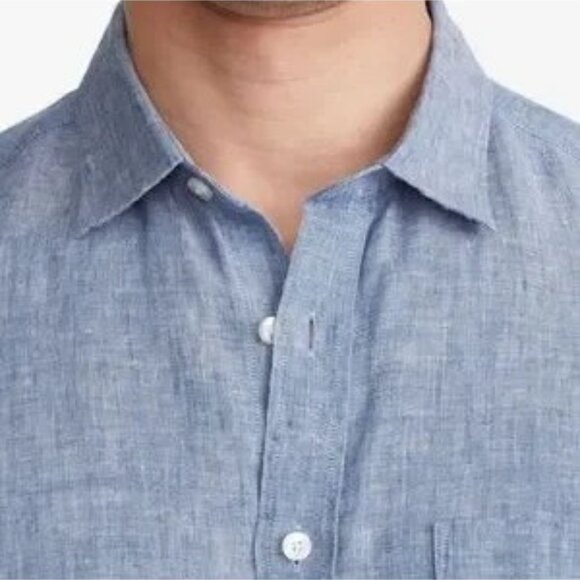 UNTUCKit 100% Linen Valente Wrinkle-Resistant Short Sleeve Button Down Shirt 2XL - Picture 3 of 11